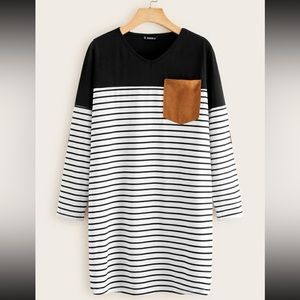 Elbow patch tunic